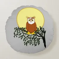 Pillow - Owl on Branch with Moon