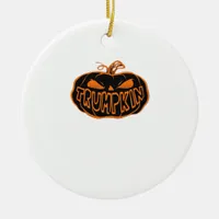 Trumpkin Halloween Ceramic Ornament