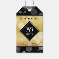 Elegant 50th Golden Wedding Anniversary Gift Tags