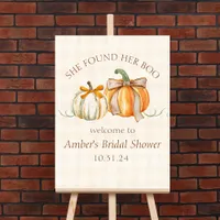 She Found Her Boo Fall Bridal Shower Welcome Sign