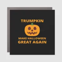 Trumpkin Make Halloween Great Again, Trumpkin Hall Car Magnet