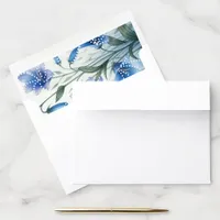 Bluebells Wedding Envelope Liner