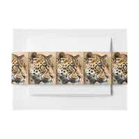 "Wild Elegance: The Leopard Invitation" Invitation Belly Band