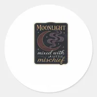 Whimsigoth Fantasy Mystical Forests, Moons & Magic Classic Round Sticker