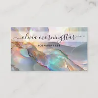 Stunning Signature Opal 2 QR Code Business Card