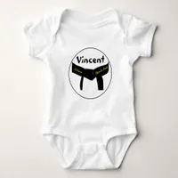 Martial Arts Future Black Belt Baby Bodysuit