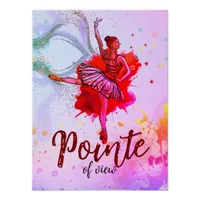 Pointe of View – Pastel Ballet Dreams Poster