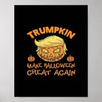 Trumpkin Halloween Pumpkin Poster
