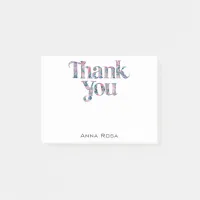 *~* AP85 Floral = Gratitude Manifest Thank You Post-it Notes