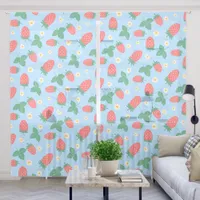 Mini Strawberry Blossom Curtains