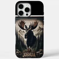 Moose In The Woods iPhone 16 Pro Max Case