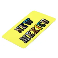 New Mexico Picture Text Magnet