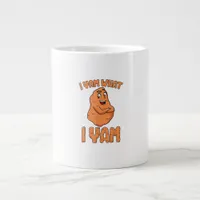 I Yam What I Yam Sweet Potato Funny Thanksgiving Giant Coffee Mug