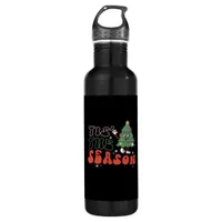 Cute Christmas, Tis The Season Stainless Steel Water Bottle