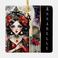 Enchanting Goth Fairy Christmas  Ornament