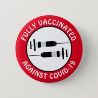 I am Fully Vaccinated Against Covid-19 Button