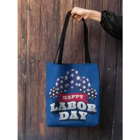 Happy Labor Day Patriotic Stars  Tote Bag