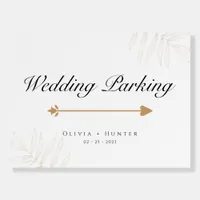 Tropical Wedding Parking Sign | Beach Destination 