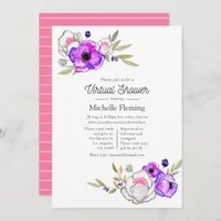 Spring Floral Virtual Shower Invitation