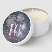 Fireworks Sweet 16 Midnight Blush ID984 Mini Candle Favors