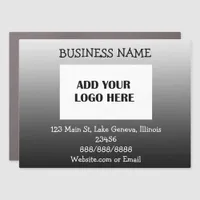 Business Logo and Information Car Magnet