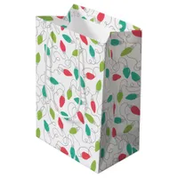Colorful String of Lights Christmas Gift Bag