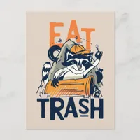 Raccoon Eat Trash Postcard