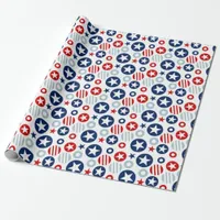 American Stars Wrapping Paper