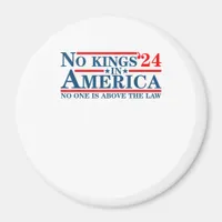 No Kings In America Retro Classic Magnet