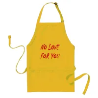 Anti-Valentine's No Love for You Adult Apron