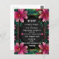 Elegant floral design with vibrant colors postcard