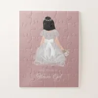 Niece Flower Girl Junior Bridesmaid Sweet Proposal Jigsaw Puzzle