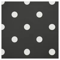 Black and White Polka Dot Pattern Fabric