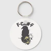 Funny F-Caw-F Crow Vintage Humor Essential Creativ Keychain