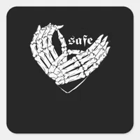 Happy Valentines Day My Heart Is My Valentine Square Sticker