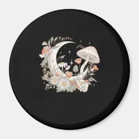 Aesthetic Moon Goblincore And Cottagecore Mushroom Magnet