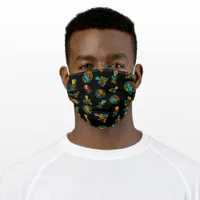 black lives matter × pride rainbow blm pattern adult cloth face mask