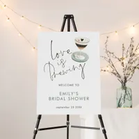 Modern Espresso Martini Welcome Bridal Shower Foam Board