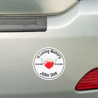 In Loving Memory Heart Car Magnet