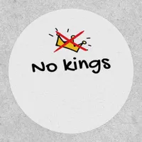 No Kings In America Classic Retro Style Patch