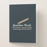 Pencil Graphic Design ID299 Pocket Folder