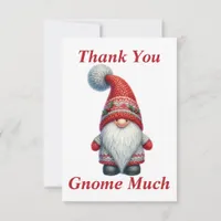 Christmas Gnome Thank You Card