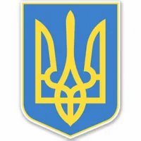 Ukraine Patriotic Ukranian Coat Of Arms Sticker