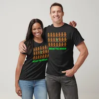 Funny Rows of Gingerbread Men T-Shirt