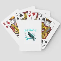 Crow F-Caw-F Funny Bird Retro Poker Cards