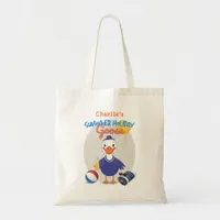 Funny Summer Holiday Silly Goose Retro Design Tote Bag