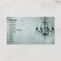 Grunge Wallpaper Chandelier  Business Card