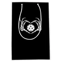 Halloween Pickle Skeleton Heart Hands Medium Gift Bag