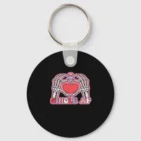 Hands Halloween Classic – Spooky Skeleton Design Keychain