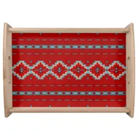 Southwest Mesas Red & Turquoise Serving Tray